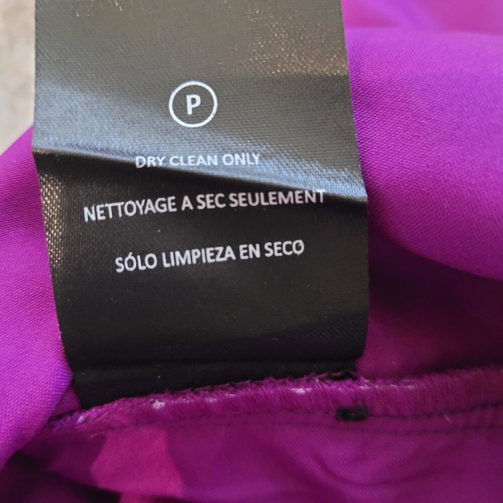 Anthropologie Atsu Strapless Bow Top Purple Medium Tube Corsage - Picture 7 of 10